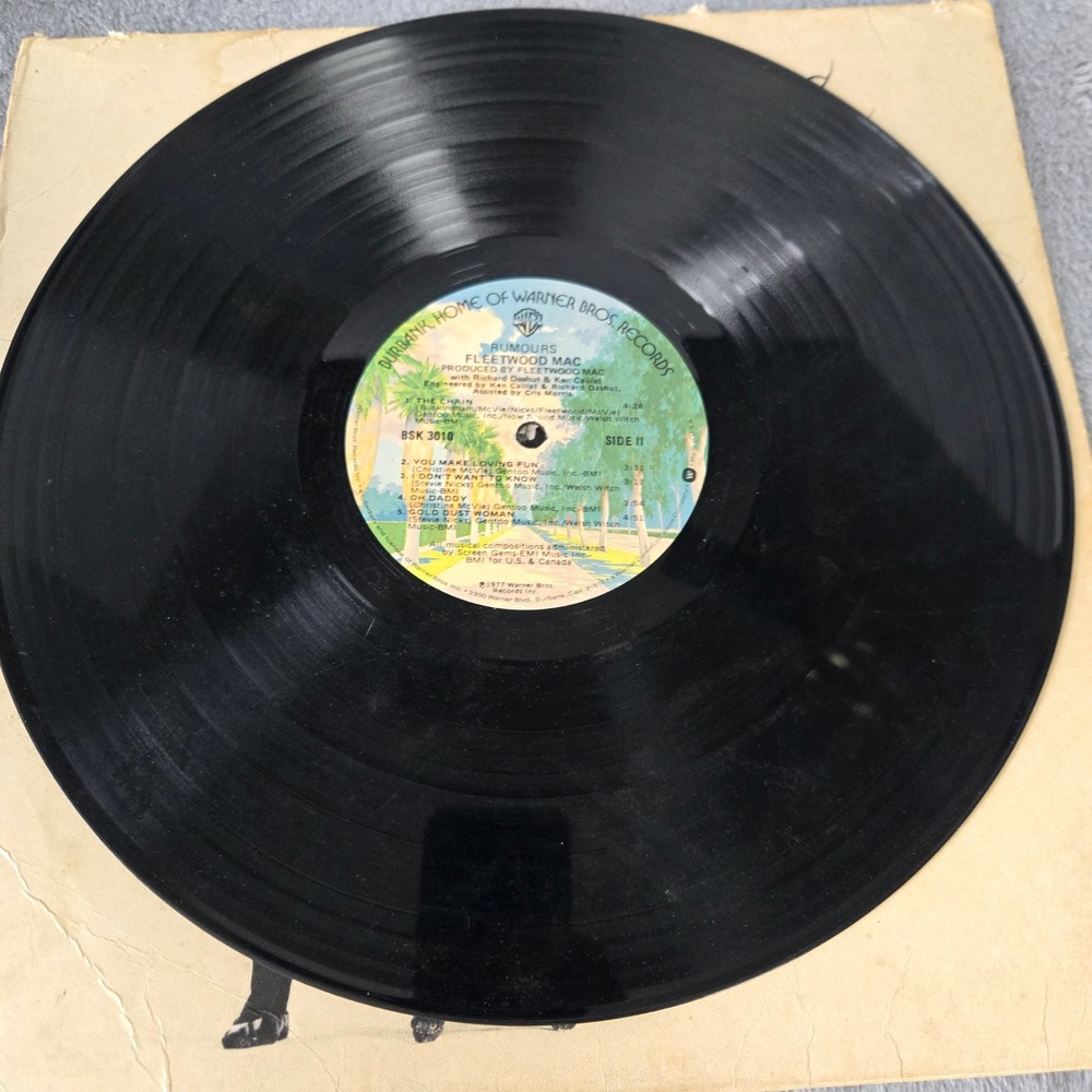 Fleetwood Mac Rumours Vinyl LP 1977 Warner Bros BSK 3010 Classic Rock Record - Picture 5 of 7
